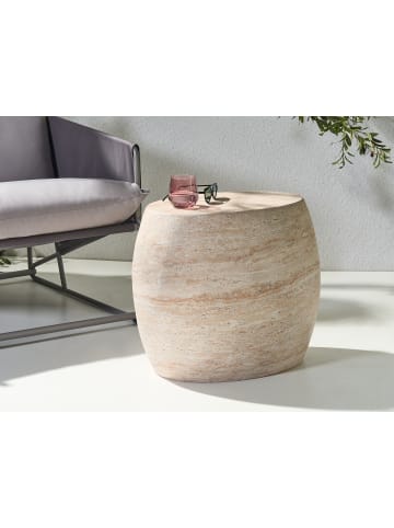 Beliani Beistelltisch RICADI in Beige - (W) 58 x (H) 52 x (L) 40 cm
