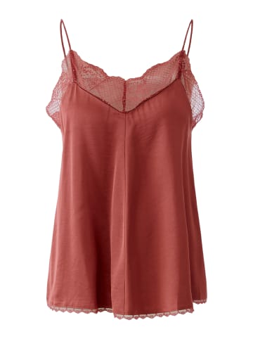 Oui Spaghetti Top in red pear