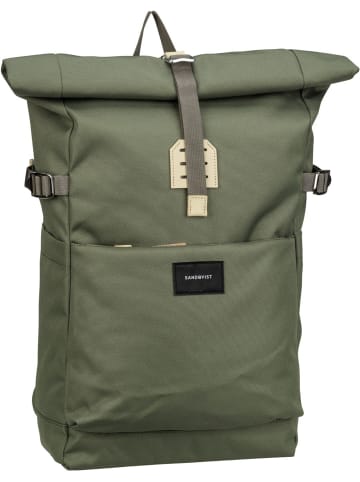 SANDQVIST Rucksack / Backpack Ilon Rolltop Backpack in Clover Green