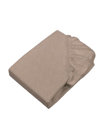 Setex Spannbetttuch Feinbiber Melange in beige