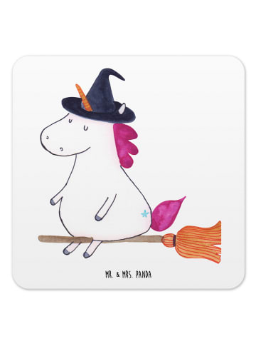 Mr. & Mrs. Panda Untersetzer Einhorn Hexe ohne Spruch in Weiß