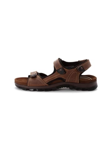 Camel Active Sandalen aus perforiertem Leder in Hellbraun