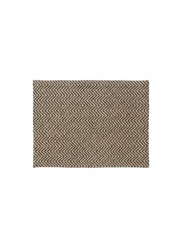 relaxdays Fußmatte Zickzack in Natur/Schwarz - (L)60 x (B)40 cm