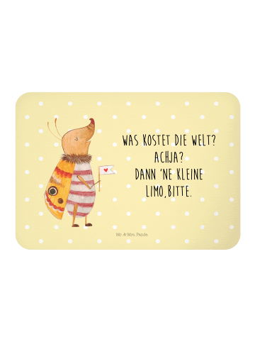 Mr. & Mrs. Panda Magnet Nachtfalter Fähnchen mit Spruch in Gelb Pastell