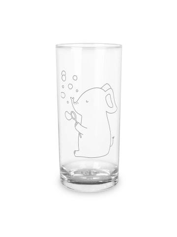 Mr. & Mrs. Panda Glas Elefant Seifenblasen ohne Spruch in Transparent