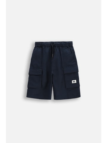 Coccodrillo Leinen-Shorts in dunkelblau