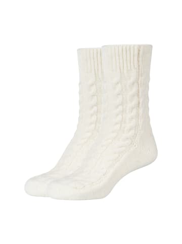 camano Socken cosy cable stitch 2er Pack egret