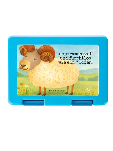 Mr. & Mrs. Panda Bento Box Sternzeichen Widder Design mit Spruch in Weiß