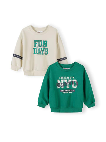Minoti 2-er Pack Sweatshirt 29FLEECE200 in grün