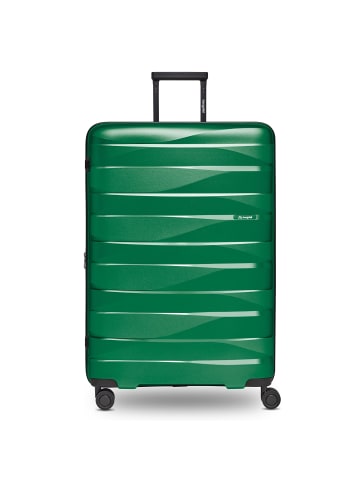 Bergpfeil Travel 4-Rollen Trolley L 75 cm mit Dehnfalte in emerald green metallic