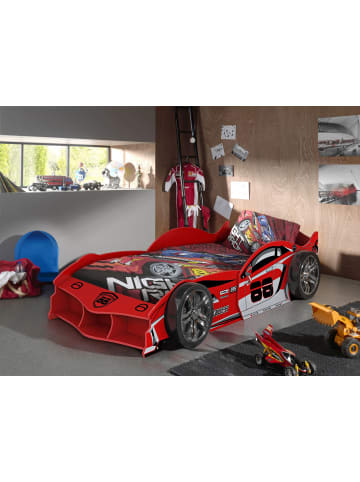 58 aufm Kessel AUTOBETT Keelin MDF rot Sportwagenoptik 90x200