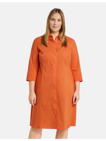 SAMOON Kleid Langarm kurz in Happy Orange