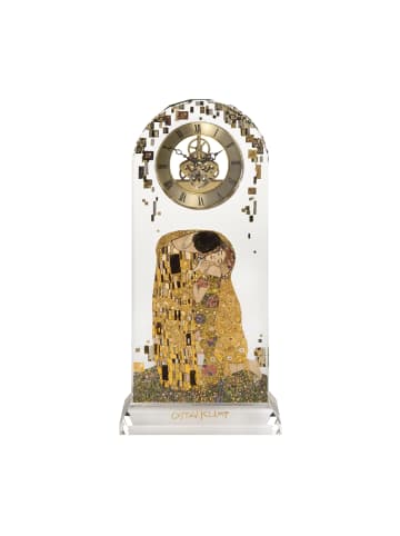 Goebel Tischuhr " Gustav Klimt - Der Kuss " in Gold