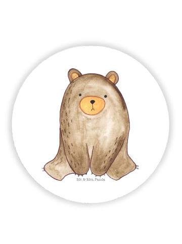 Mr. & Mrs. Panda magnet Bär sitzend ohne Spruch in Weiß