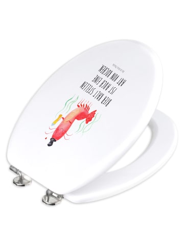Mr. & Mrs. Panda Toilettensitz Hummer Weizen mit Spruch in Weiß