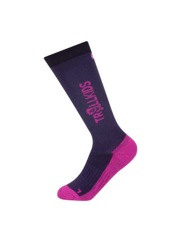 Trollkids Skisocken in deep violet