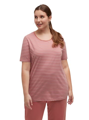 Ulla Popken Pyjama-Shirt in rouge