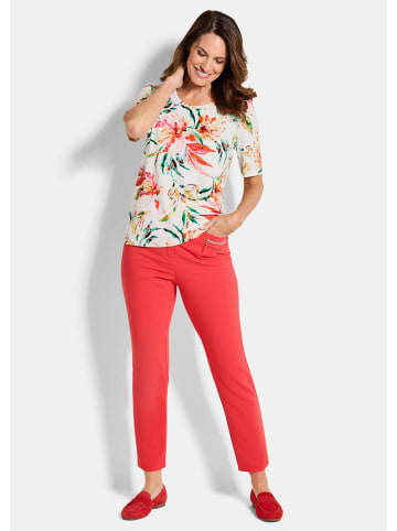 GOLDNER Cityshirt mit floralem Muster in bunt / gemustert