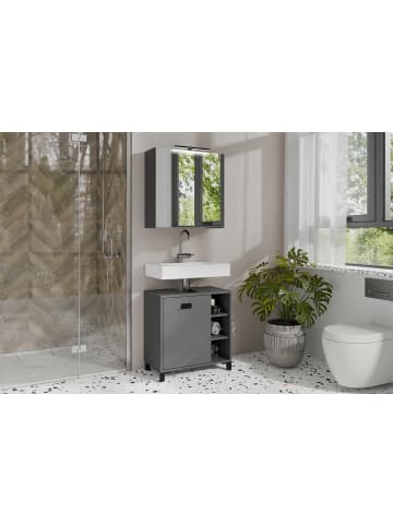 byLiving Spiegelschrank SPREE in anthrazit - B 60, H 60, T 20 cm