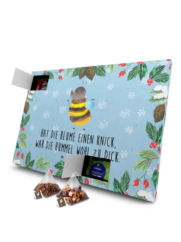 Mr. & Mrs. Panda Tee Adventskalender Hummel flauschig mit Spruch in Eisblau