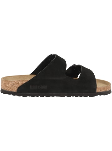 Birkenstock Sandale Arizona Veloursleder normal in schwarz