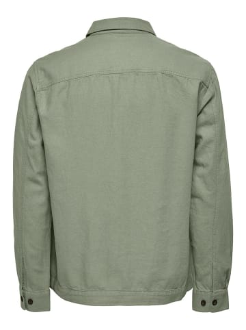 ONLY & SONS Overshirt in Swamp