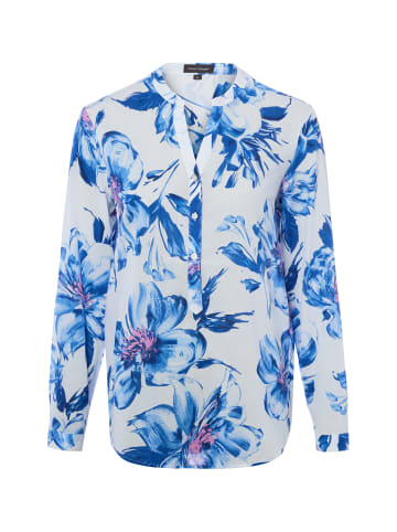 Franco Callegari Blusenshirt in blau weiß - 0070