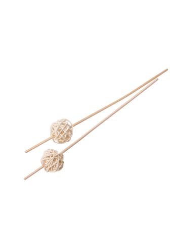 Tescoma Deko-Rattanstäbchen FANCY HOME, 2 Stück, Kugeln in beige