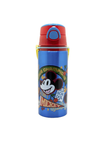 Disney Mickey Mouse Aluminium Trinkflasche 730ml mit Strohhalm & Tragegurt