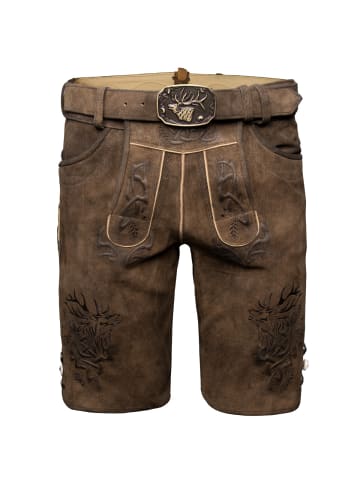 Spieth & Wensky Lederhose Nercel in braun