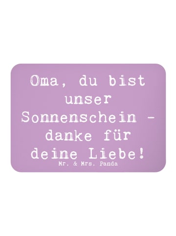 Mr. & Mrs. Panda Magnet Spruch Oma Sonnenschein mit Spruch in Lavendeltraum