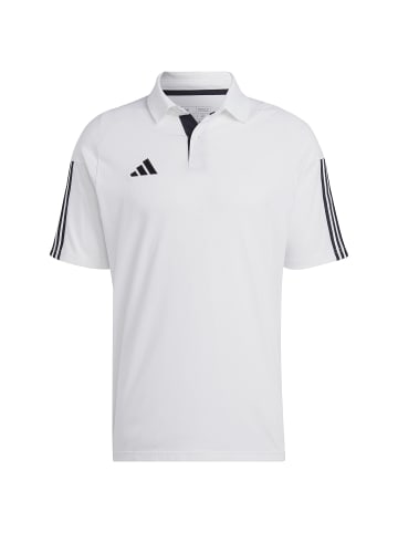 adidas Performance Poloshirt Tiro 23 in weiß / schwarz