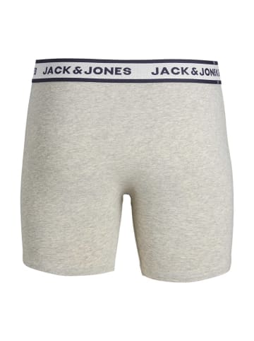 Jack & Jones Boxershort 3er Pack in Grau/Weiß/Navy