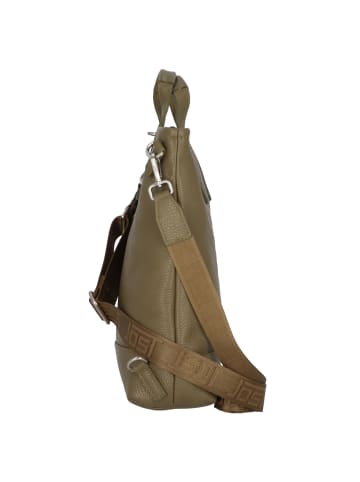 Jost Vika XChange Handtasche Leder 25 cm in khaki