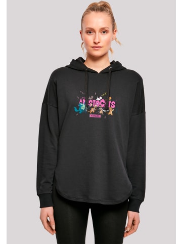 F4NT4STIC Oversized Hoodie Disney Aristocats Coolcats in schwarz