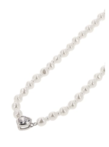 gaya Women Necklace in Silver White