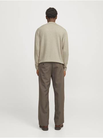 Jack & Jones Gestricktes Polo in Oatmeal 1