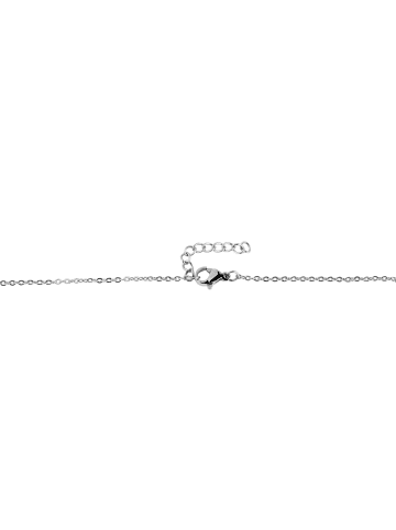 Adeliás Damen Halskette mit Anhänger – Kreuz aus Edelstahl in silber
