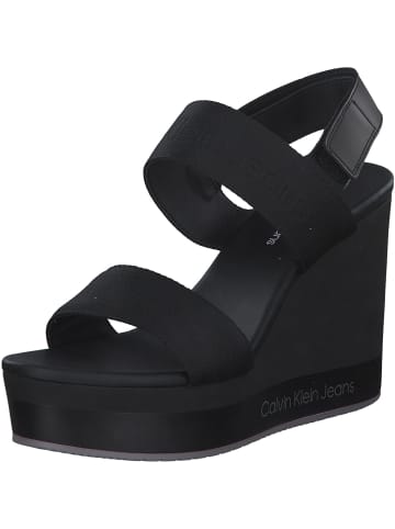 Calvin Klein Plateau-Sandaletten in BLACK