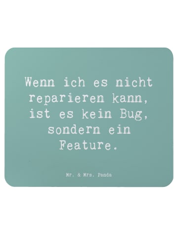 Mr. & Mrs. Panda Mouse Pad Spruch Feature Charme mit Spruch in Meeresbrise