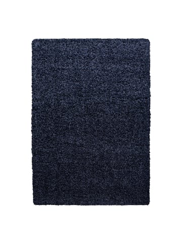 Teppich Boss Hochflor Teppich Lux Marineblau