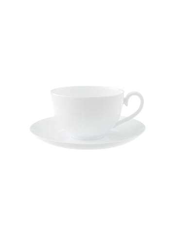 Villeroy & Boch Café au Lait Tasse mit Untertasse Royal in Weiß 400 ml