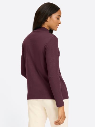 Heine Stehkragen-Shirt in burgund