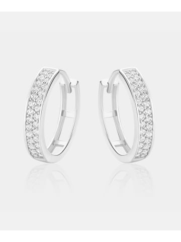 Diamant L'éternel Ohrringe aus 375 Weißgold