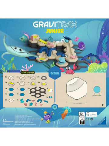 Ravensburger Denkspiel GraviTrax Junior - Starter-Set S Ocean 3-7 Jahre in bunt