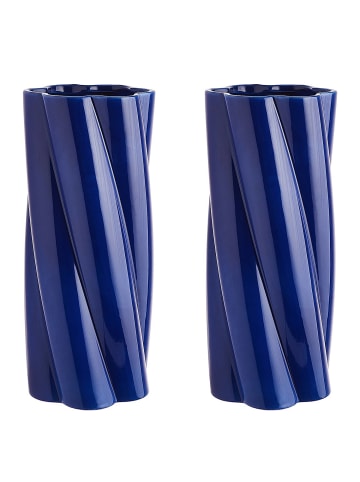 Butlers Vase TWIST 2er-Set in Blau