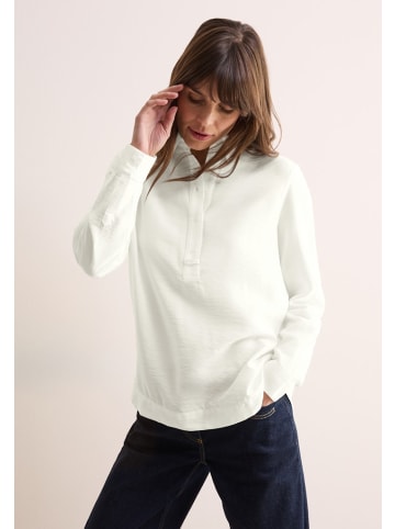 Cecil Bluse in Unifarbe in Weiß