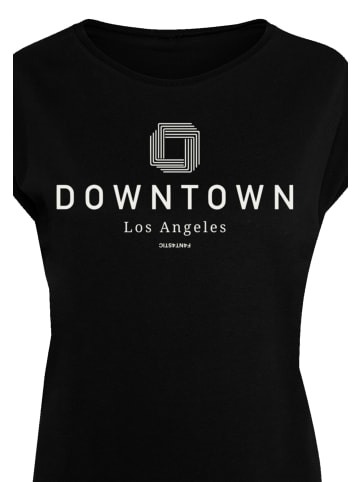 F4NT4STIC T-Shirt PLUS SIZE  Downtown LA Muster in schwarz