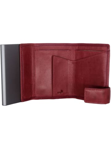 SecWal SecWal 1 Kreditkartenetui Geldbörse RFID Leder 9 cm in rot