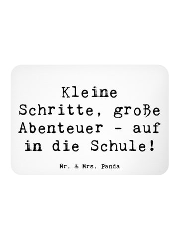 Mr. & Mrs. Panda magnet Spruch Schulanfang Abenteuer mit Spruch in Weiß